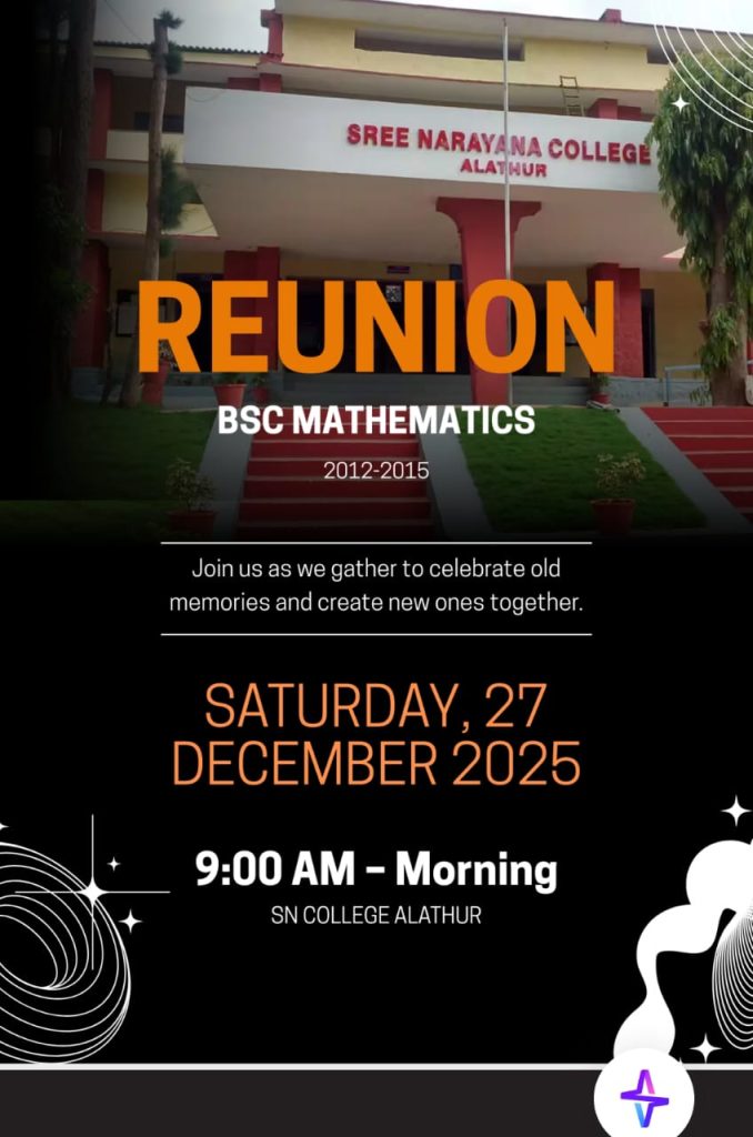 BSc Mathematics Alumni Reunion