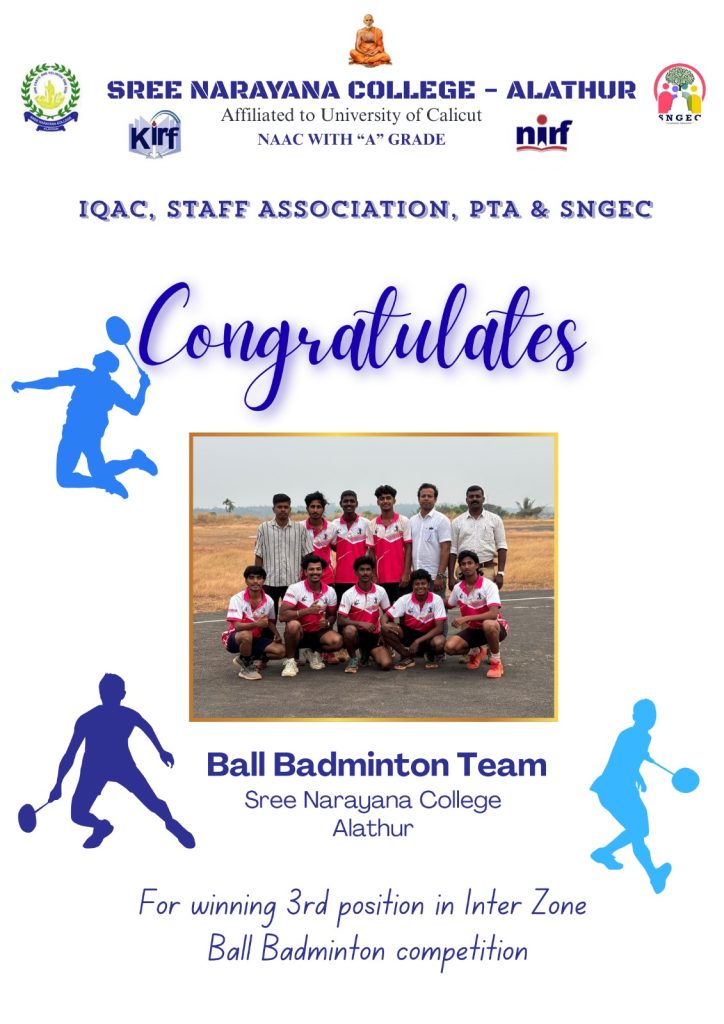 SNC Ball Badminton Team Secures Third Position
